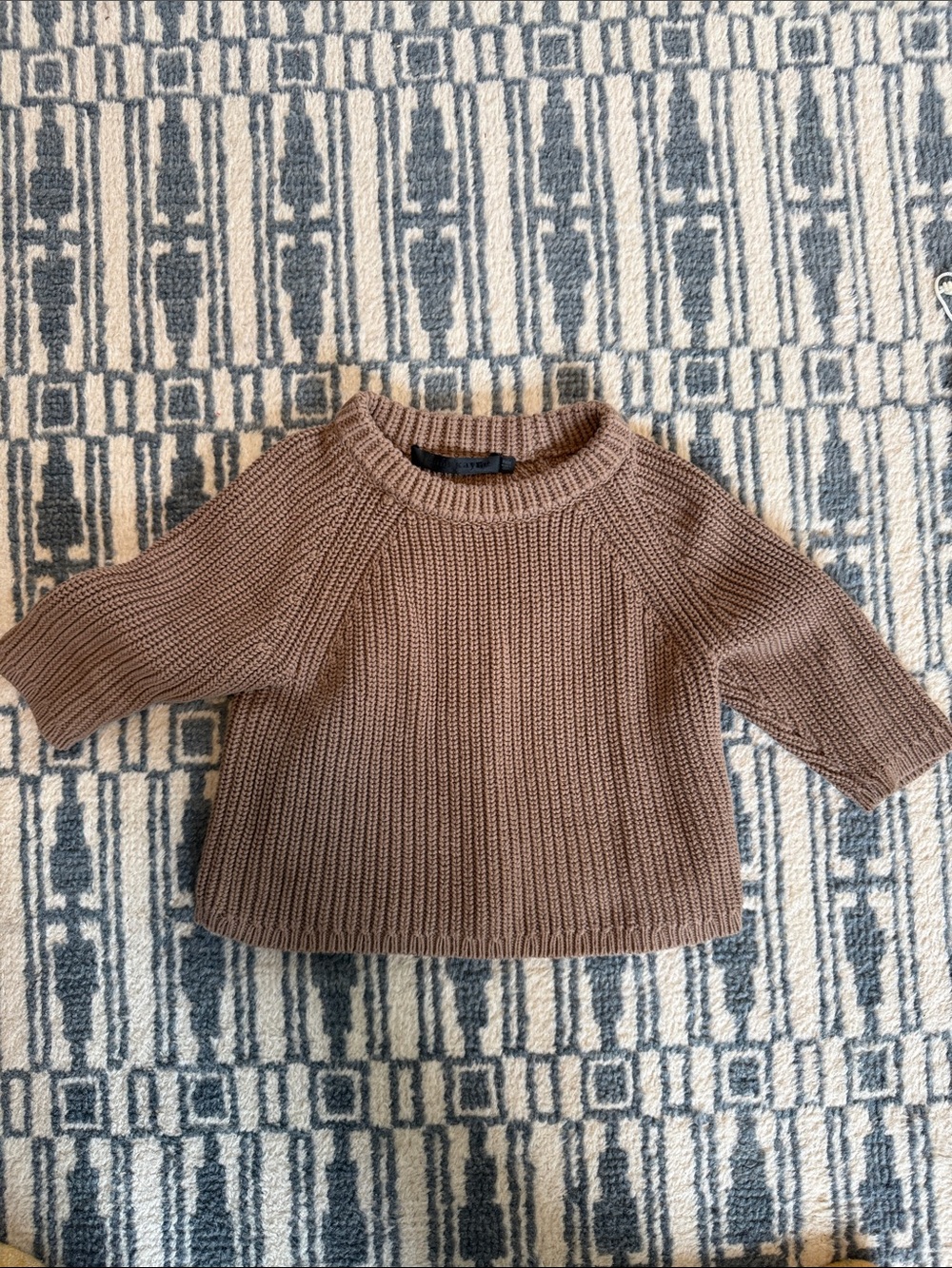 Jenni kayne baby Cozy Crewneck Sweater in Taupe